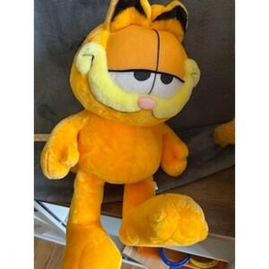 Vintage Paws Play by Play Garfield Plush Stuffed Animal Toy Orange Striped‎  22"